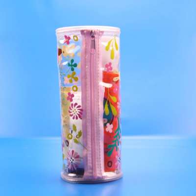 Cylinder Toiletry Bag Waterproof Cosmetics Case Makeup Storage Bag Makeup Brush Holder