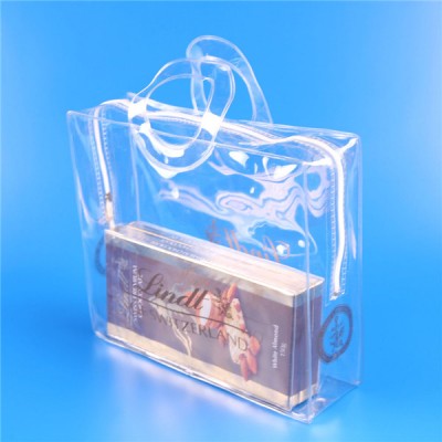 factory customize transparent gift bag PVC pouch